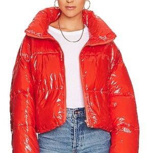 BY. DYLN Morris Puffer Jacket in Red